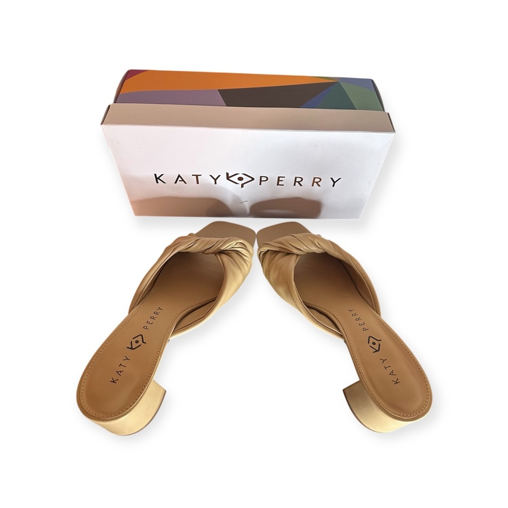 Katy Perry Tooliped Twisted Blocked Heeled Sandals